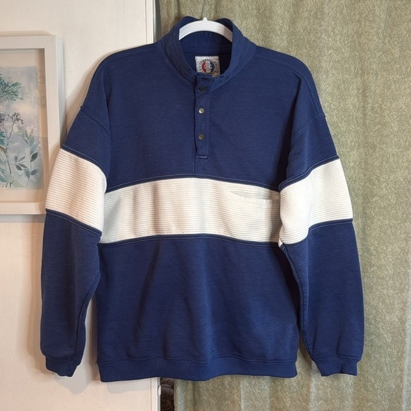 Greenline Sport Classic Blue and White Men's Shirt size L - Picture 1 of 9